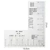 T-shirt Ruler Acrylic Left Chest Logo Placement Tool Heat Press T-shirt Ruler Adult Size Precise Scale Clothes Measuring Tool 6