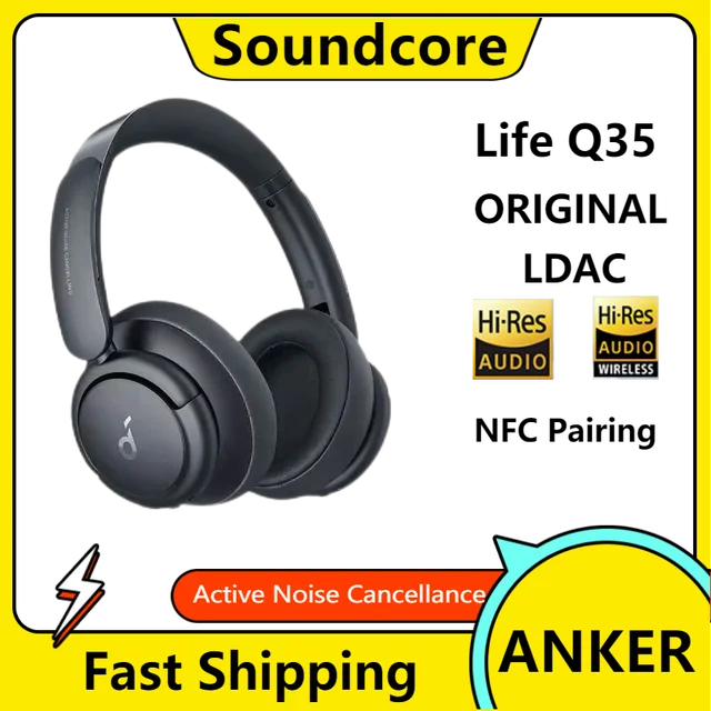 Anker SoundCore Space One /Hires/LDAC/Bluetooth Wireless Active Noise  Reduction Earphones - AliExpress