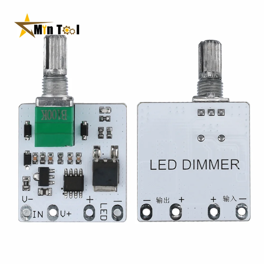 LED Dimmer Switch LED Strip Controller LED Strip Switch LED String Dimmer LED Dimmer Controller Lamp Dimmer LED Constant Voltage Dimmer Module Light Strip With Switch Board Brightness Adjustment Advertising Word Light Box