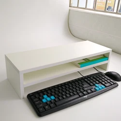 Wooden Desk Monitor Stand Support Bracket Riser Universal Computer Laptop Wood Stand Organizer For PC Macbook For Home Office