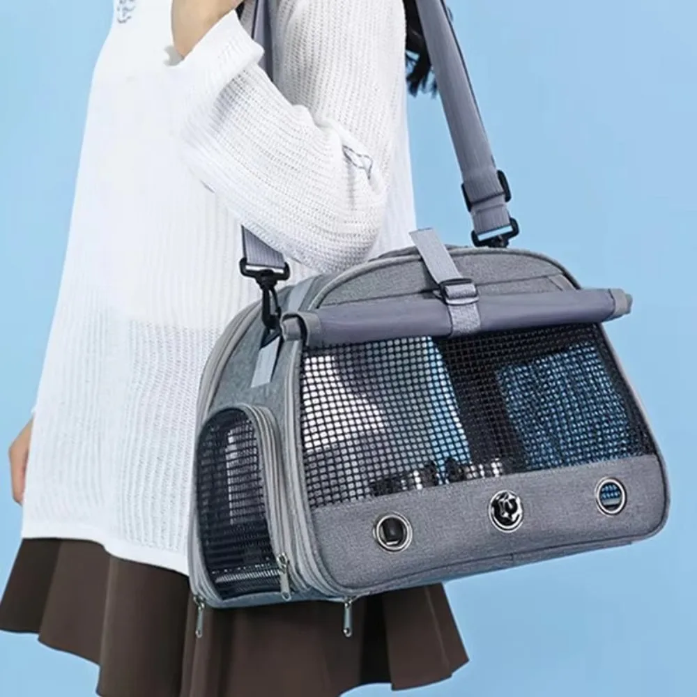 Breathable Portable Parrot Travel Bag Comfortable with Tray Parrot Carrier Bag Large Capacity Bird Backpack Pet Supplies