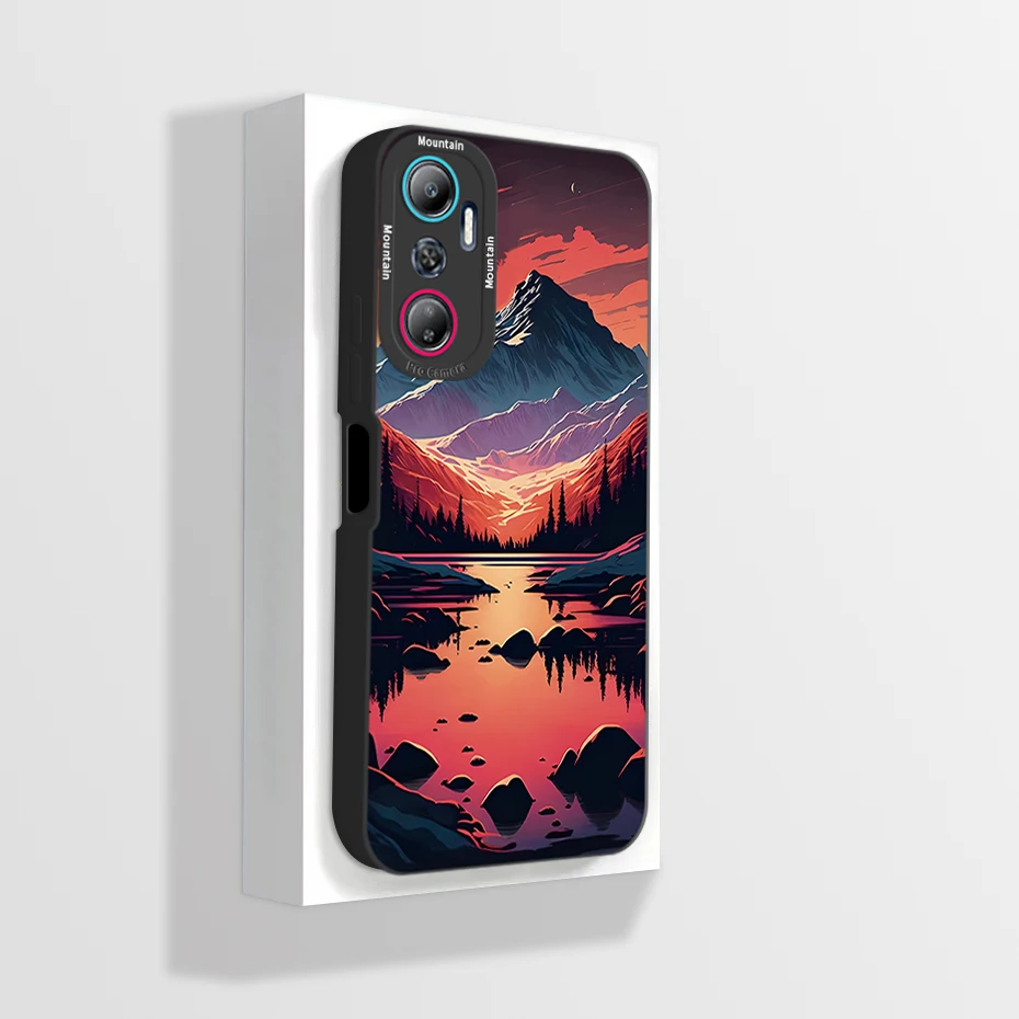 Artistic Liquid Silicone Bumper Phone Case Cover