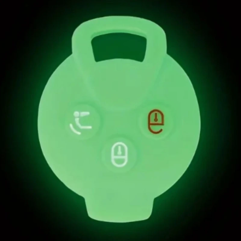 Silicone Car Key Case Remote Cover For Mercedes Benz Smart 451