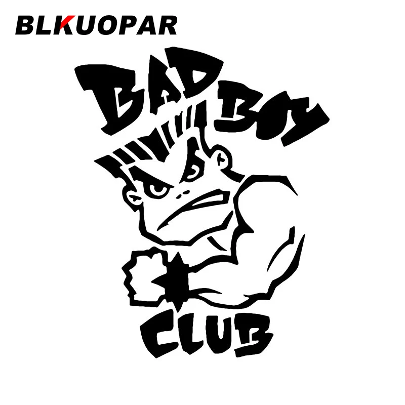 

Наклейки на автомобиль BLKUOPAR Bad Boy Strong Club, модная виниловая наклейка, устойчивая к царапинам, высечка окон, украшение для мотоцикла и автомобиля