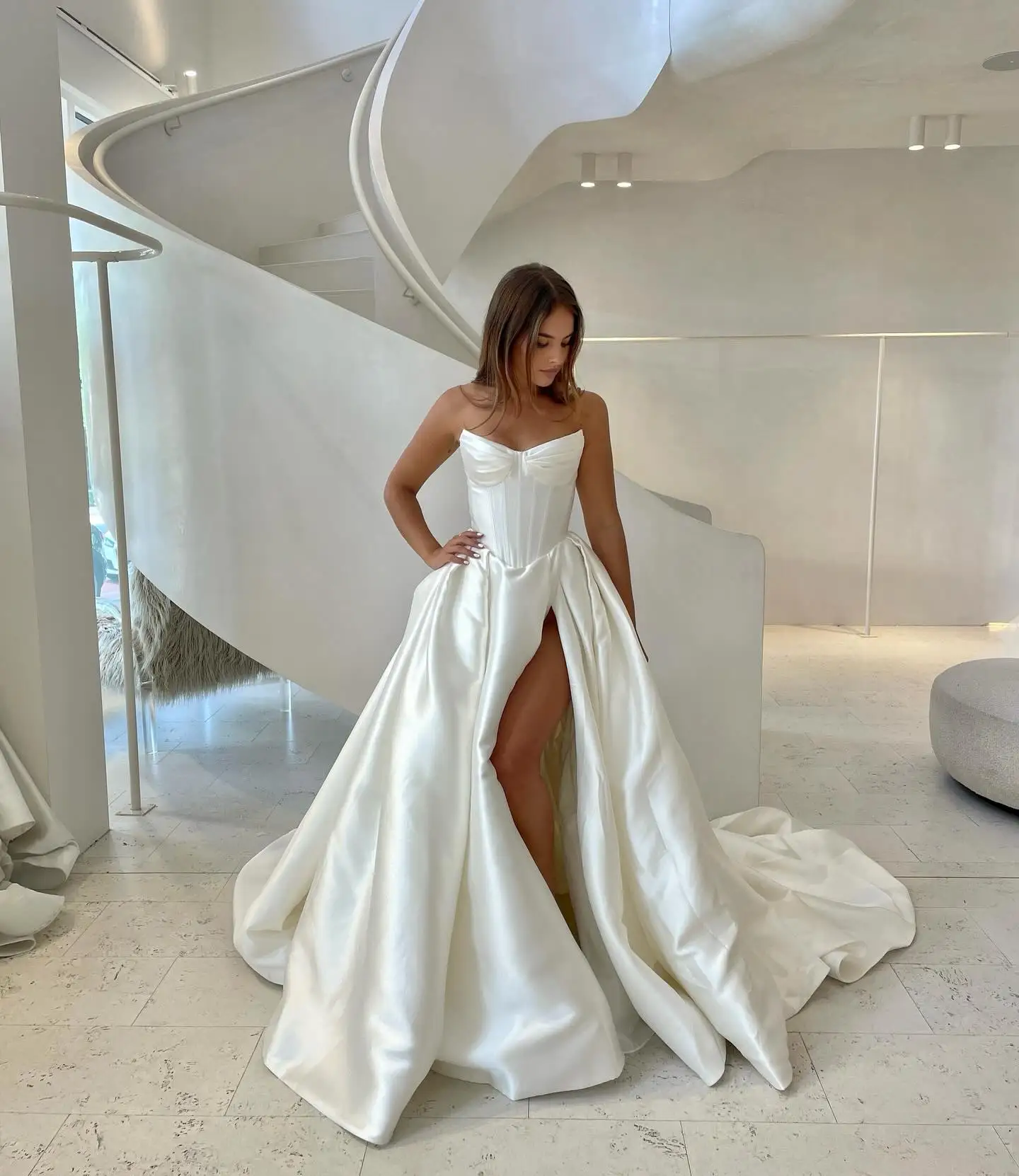 Luna Novias Vestidos De Novia Corte Princesa Con Pedreria Novia