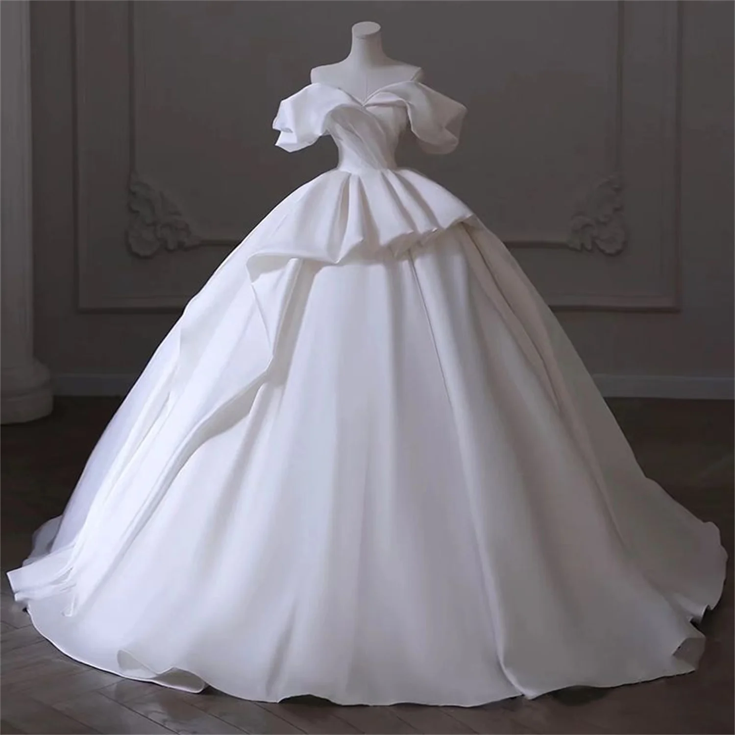

Satin Brides Wedding Dresses for Woman Bride Plus Size Wedding Dress 2024 Summer Dresses for Women 2023 Amanda Novias Bridal