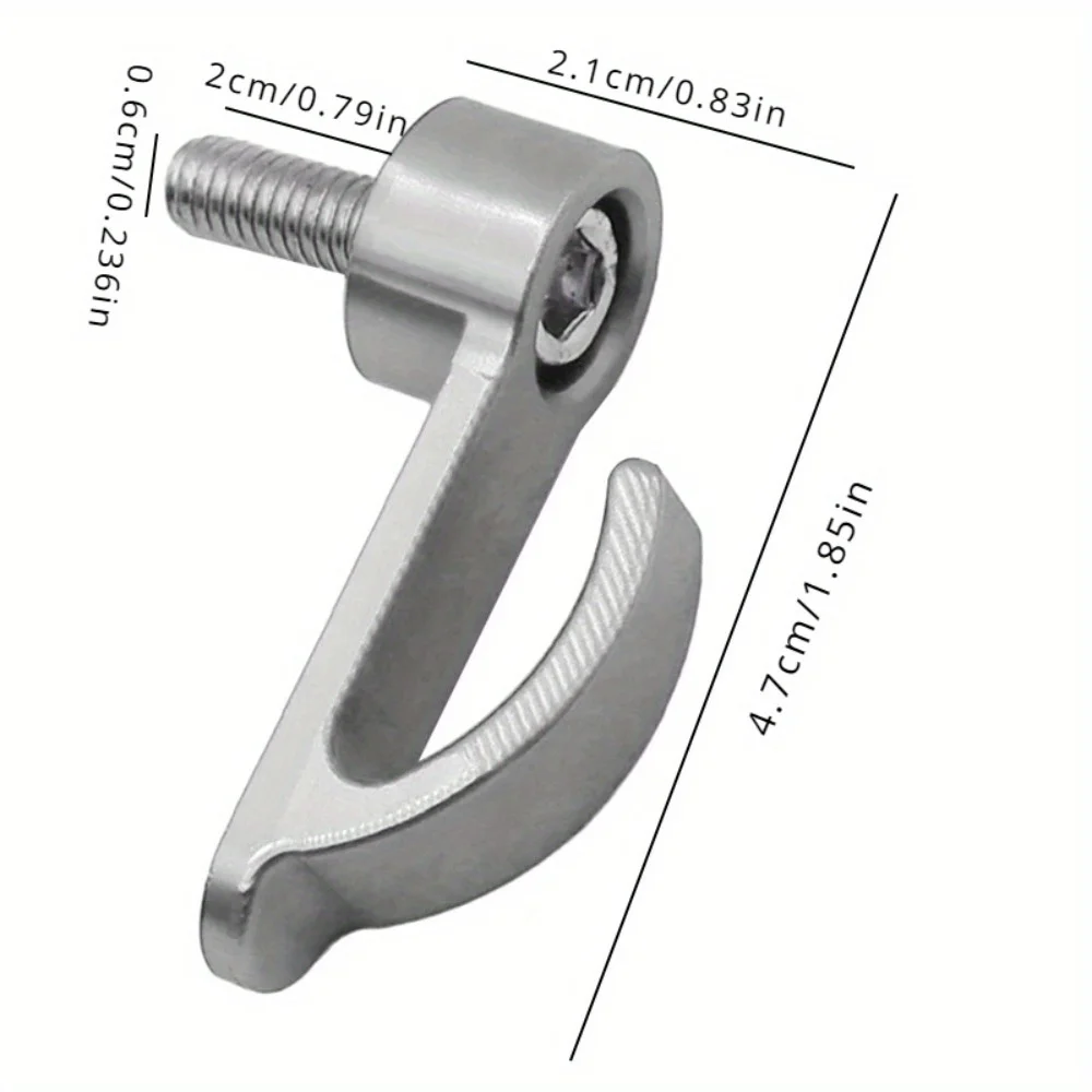 Universal Motorcycle Hook 1PC Aluminium Alloy Helmet Hook Single Hole For Dirt Bike Electric Scooter Motorcycle