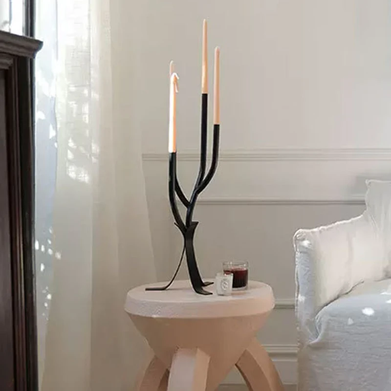 Vintage Metal Candle Holders Minimalist Decoration Candle Holder Nordic Table Center Candlestick Elegant Wedding Centerpieces