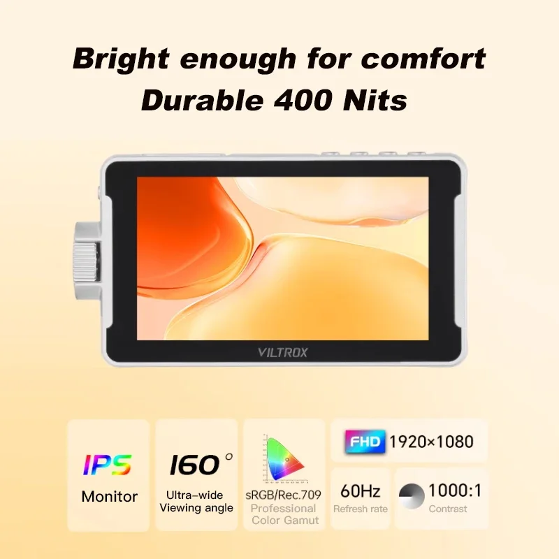 Viltrox DC-V1 5.5 Inch 4K HD Monitor For Photography Vlogging Filmmaking TV Creating Touch Screen Profissional Monitor
