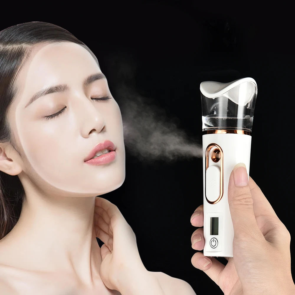 Brume faciale Nano pulvérisateur visage vapeur USB humidificateur nébuliseur Rechargeable hydratant outil de soins de la peau être_voghion.com