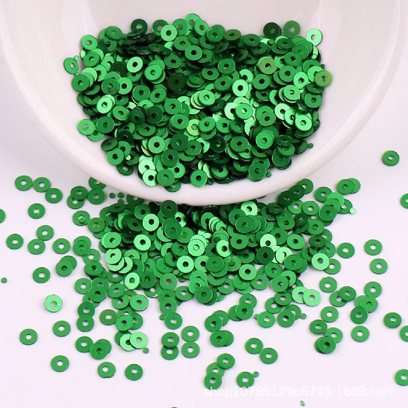 Sequin Embroidery Accessories 5g 2mm 3mm 4mm PVC French Matte Round Sequins Loose Cup Sequins Paillettes Glitter Jewelry Making DIY Sewing Nail Art Craft