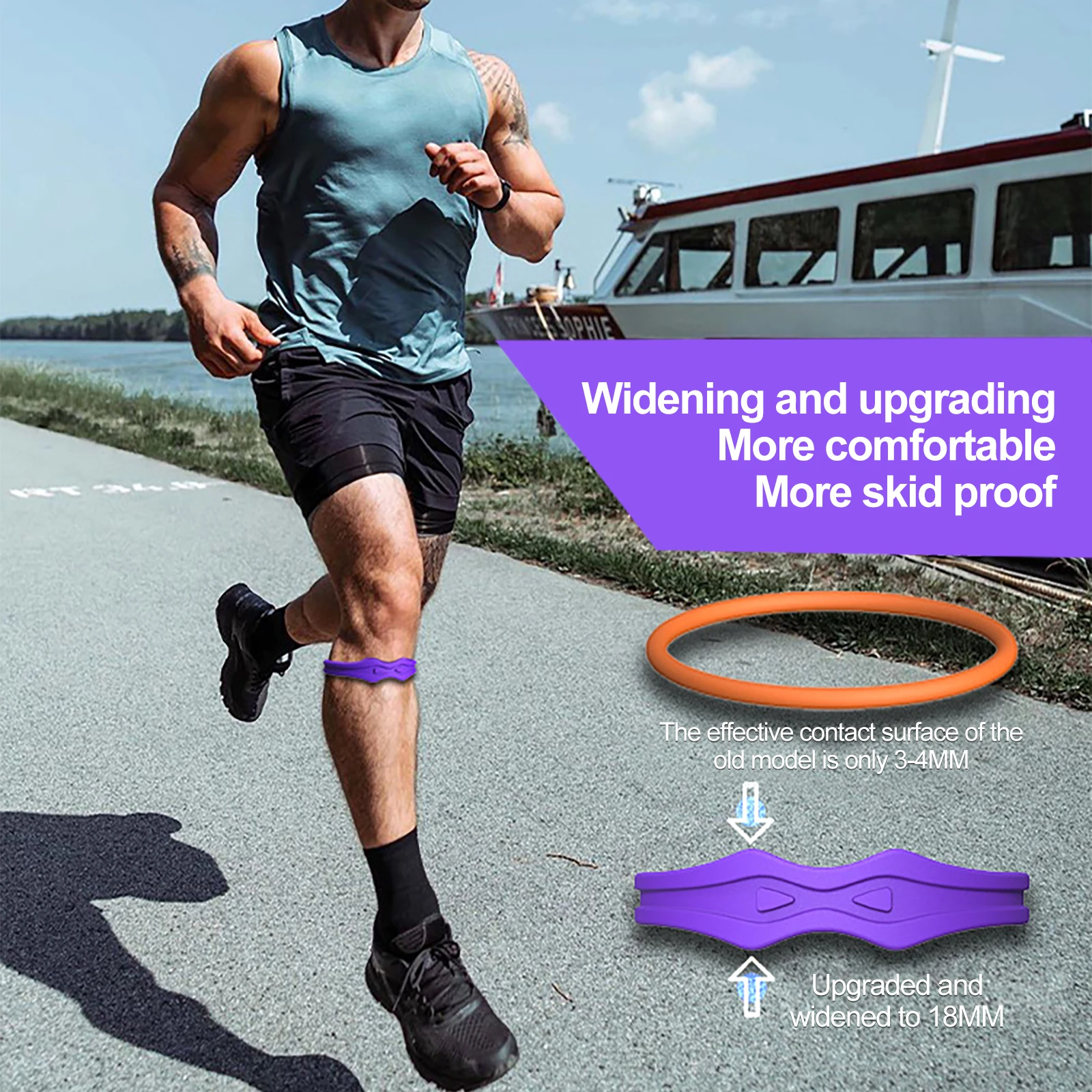 Patella Belt Basketball Knee Force Belt Patella Knee Joint Rope Ring Rubber Band Sport Knee Pad Elastic Fixed Protection Kneecap