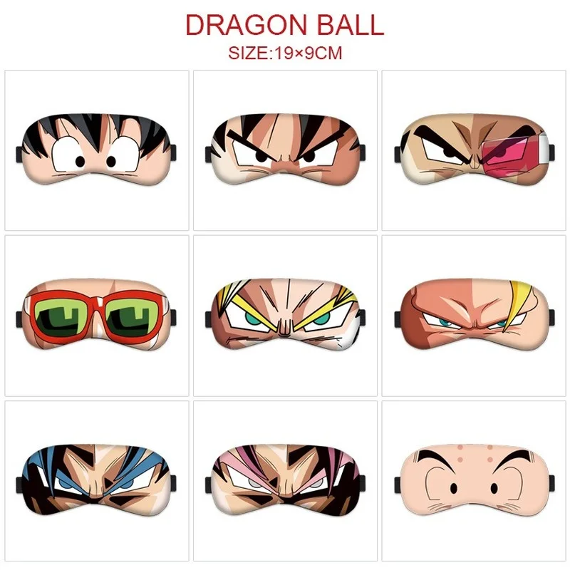 

Cartoon Anime Eye Mask Woman Son Goku Kakarotto Fashion Cosplay Eyepatch Comfortable Blackout Sleep Eyeshade Unisex Blindfold