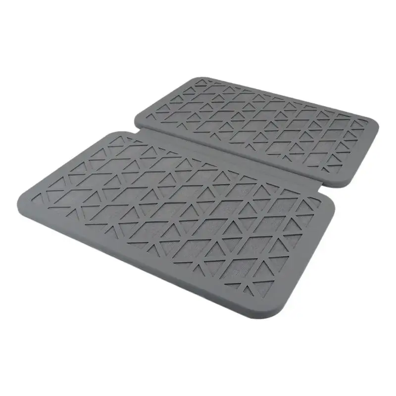 

Silicone Draining Board Mat Dish Drying Mat Folding Draining Mat Counter top Mat Heat Resistant Pad Absorbent Sink Mat Drainer