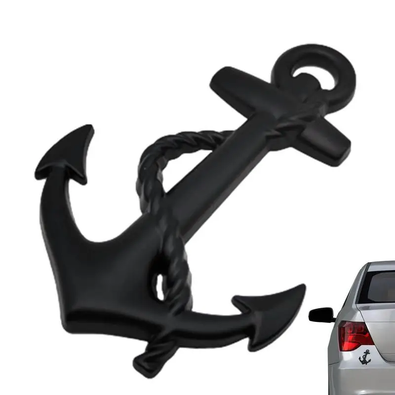 

Ship Anchor Metal Car Stickers Metal Side Logo Rear Logo Door Sticker Car Boats Body Decorative Portable And Compact