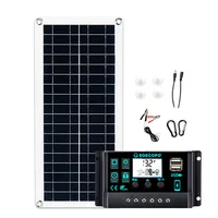 1000W panneau solaire 12V cellule solaire 10A-100A contrôleur Kit de plaque solaire pour téléphone RV voiture caravane maison Camping batterie extérieure 2
