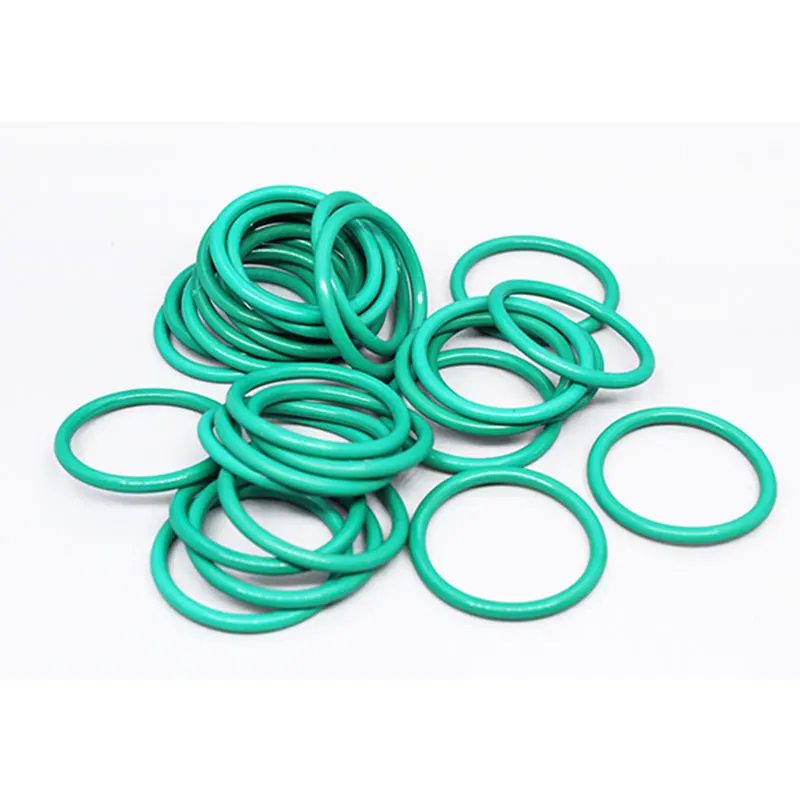 10-Pack Green Fluoro Rubber FKM Waterproof Wear-Resistant O-Ring Gaskets