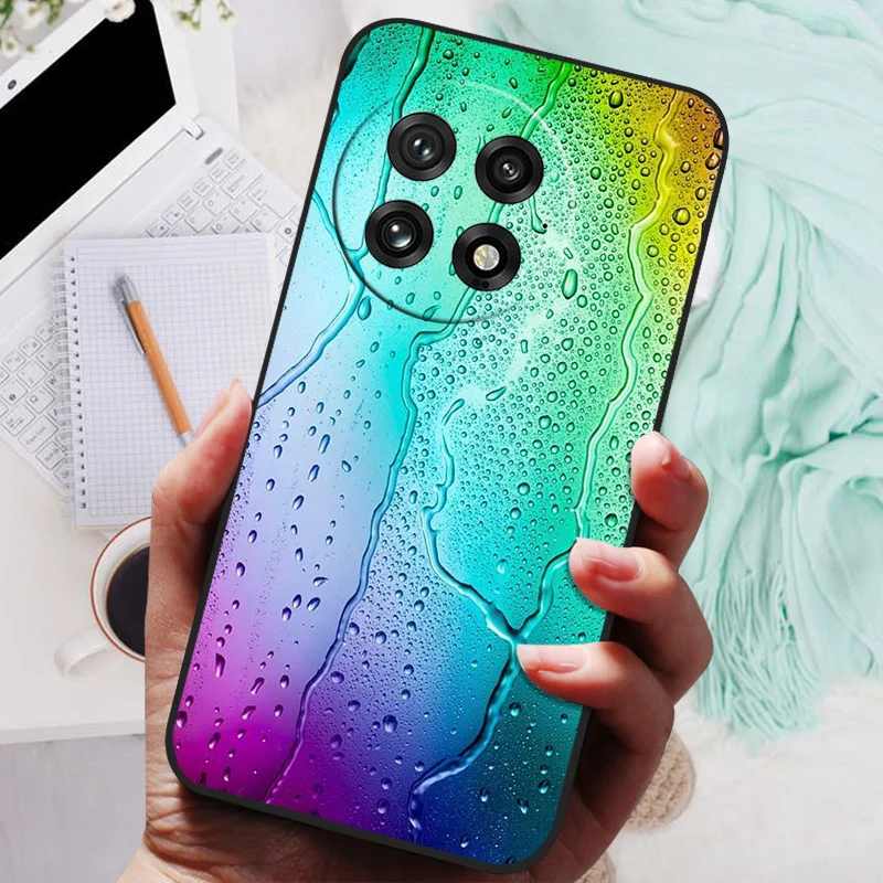 Black TPU Soft Silicone Phone Case with Wolf and Lion Design
