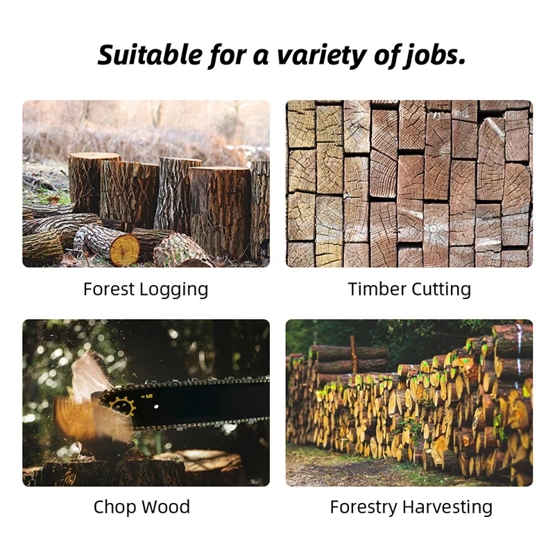 High-Power Chainsaw 9800W Logging Saw 87CC 2-Stroke Petrol Gasoline Chain Saw Cutting Logging Chain Saws Power Tools 6