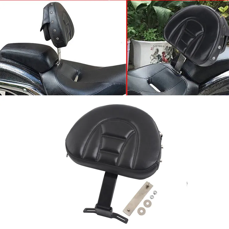 

Motorcycle Adjustable Plug In Driver Rider Backrest With Pouch For Harley Softail Heritage Fatboy Breakout 2007-17 Backrest Kit