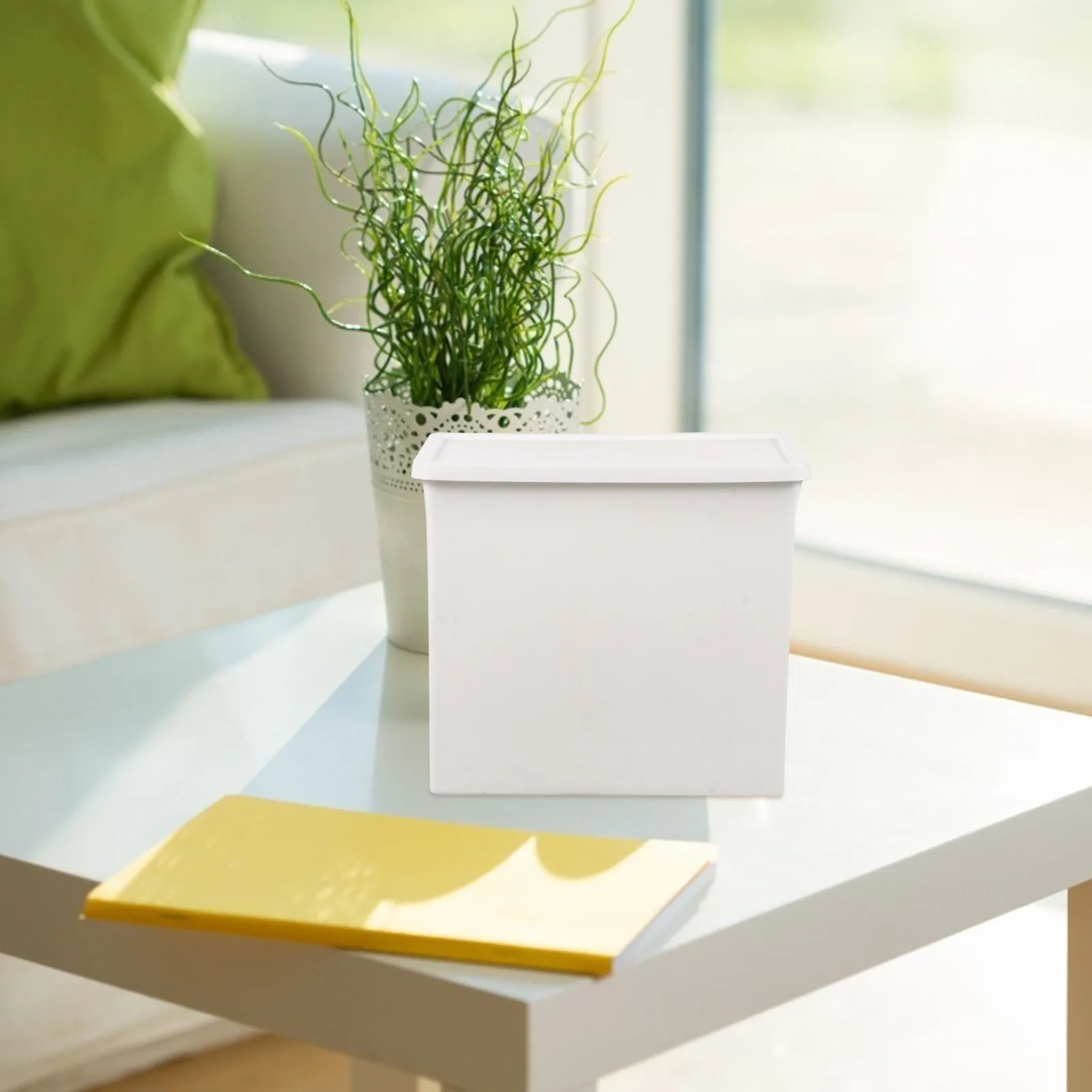 2Pcs 플라스틱 보관 상자 데스크탑 홈 오피스 기숙사용 창의적인 고강도 잡화 홀더 깔끔한 보관 주최자