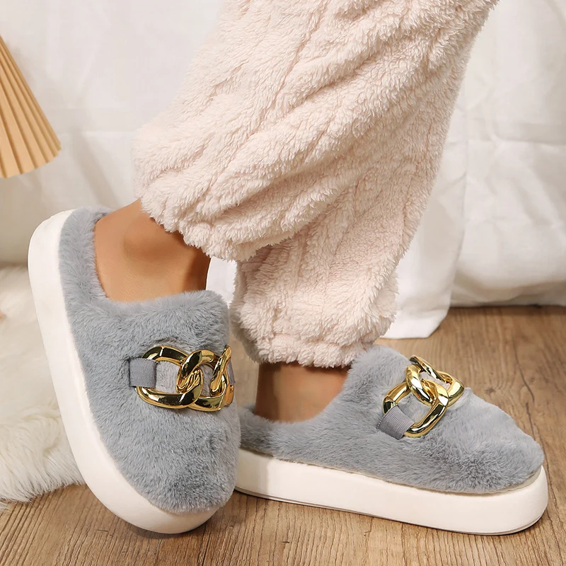 Warm Platform Indoor Slippers for Women - true deals club