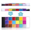 Face Body Paint Painting Palette Cosmetic Paint Palette Face Paint Pigment for Halloween Makeup Christmas Fancy Dress Set 5