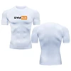 Men Gym Hub Graphic Print Running Compression Short sleeve tight-fitting Gym Sport T-shirt Fitness  RL00011 4