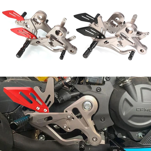 Für CFMOTO 450SR 450-SR 2022 2023 CNC Einstellbare Motorrad Zubehör  Fußrastenanlage Fußstützen Hinten Fußrasten Fußrasten Pedal 450 SR -  AliExpress