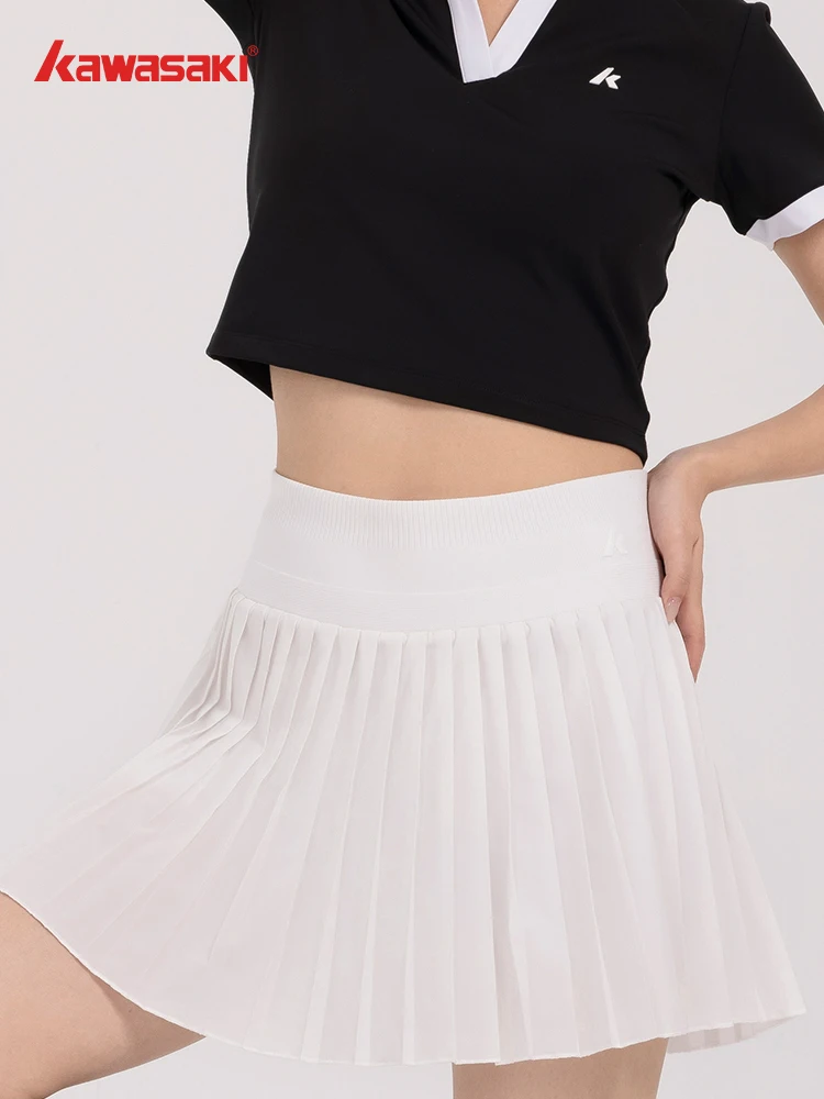 Kawasaki Sport Skirt Badminton Golf Wear Women's Casual Anti Glare Running Skirt Quick Drying Tennis