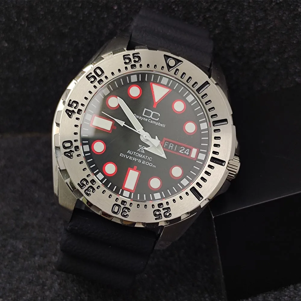 SK601 케이스, 44mm, NH35 NH36 용, 남성용 시계 스틸 케이스, 무브먼트 케이스, 시계 액세서리, 스테인레스 스틸 케이스, 고무 스트랩