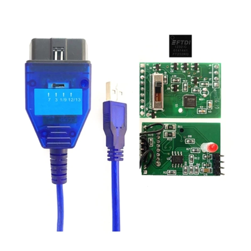 

USB Diagnostic Cable Auto Troubleshooting Scanner OBD2 for 409 KKL Easy to Use