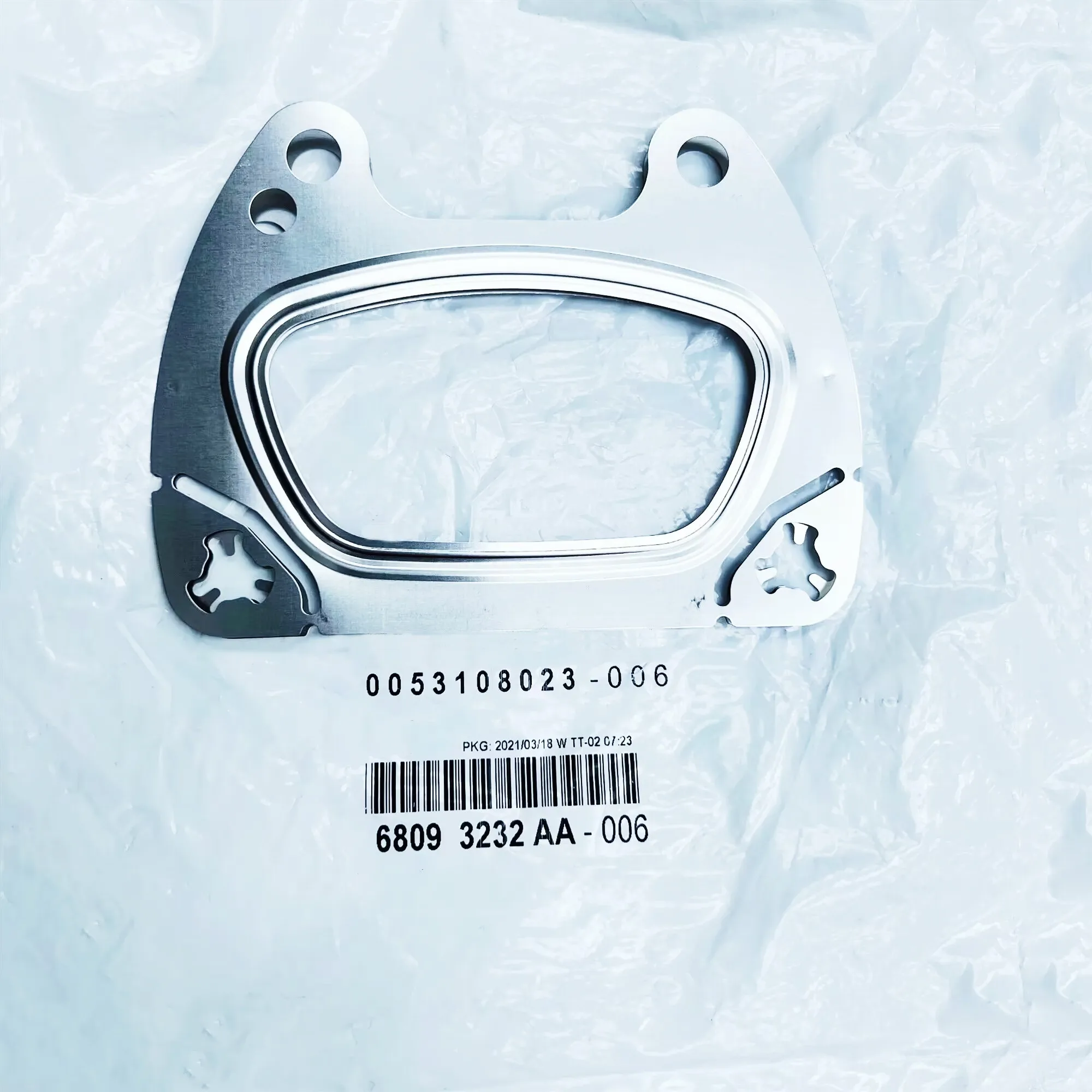 Exhaust Flange Gasket 68093232AA, Suitable For: 3.0L, 3.2L, 3.6L, Wrangler JK, JL,Grand Cherokee, Dodge Journey, Dodge Challeng