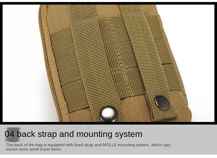 EDC Molle Tasche Kleine Hüfttasche Wandern Camping Jagd Zubehör Medizinische Tasche Outdoor Handy Fall Halter Sport EMT Tasche – Detail 23