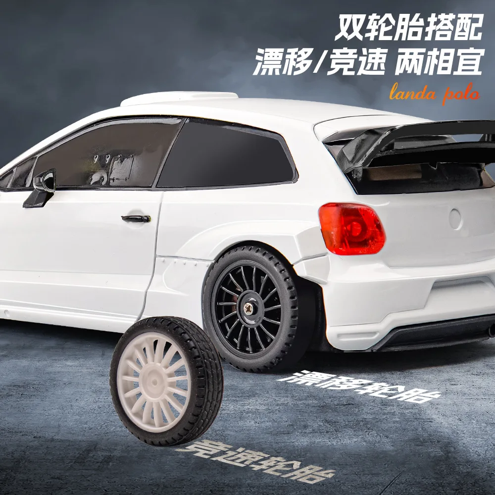 Landa Technology LD2801 Fully Proportional 4WD Drift Remote Control Car POLO R Charging High Speed Racing Christmas Gift Toy 4