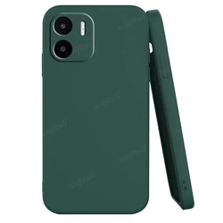 Premium Liquid Silicone Shockproof Phone Case Cover - Soft and Durable Bumper Protector for Redmi A1 (Black Green)