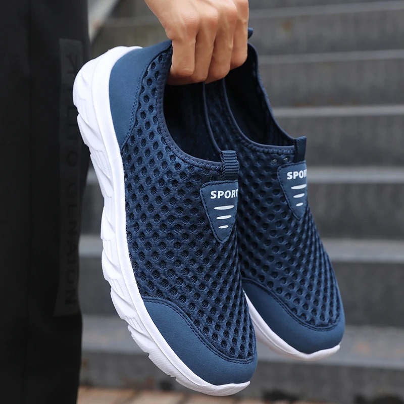 

New 2024 Men Running Shoes Breathable Outdoor Sports Shoes Lightweight Sneakers for Man Comfortable Athletic Training Footwear