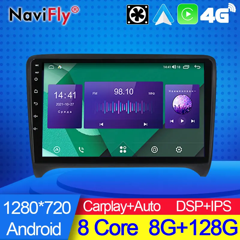NaviFly 7862 8 ГБ + 128 Гб ядер 1280*720 Carplay 4G LTE Android автомобильный навигатор GPS радио плеер