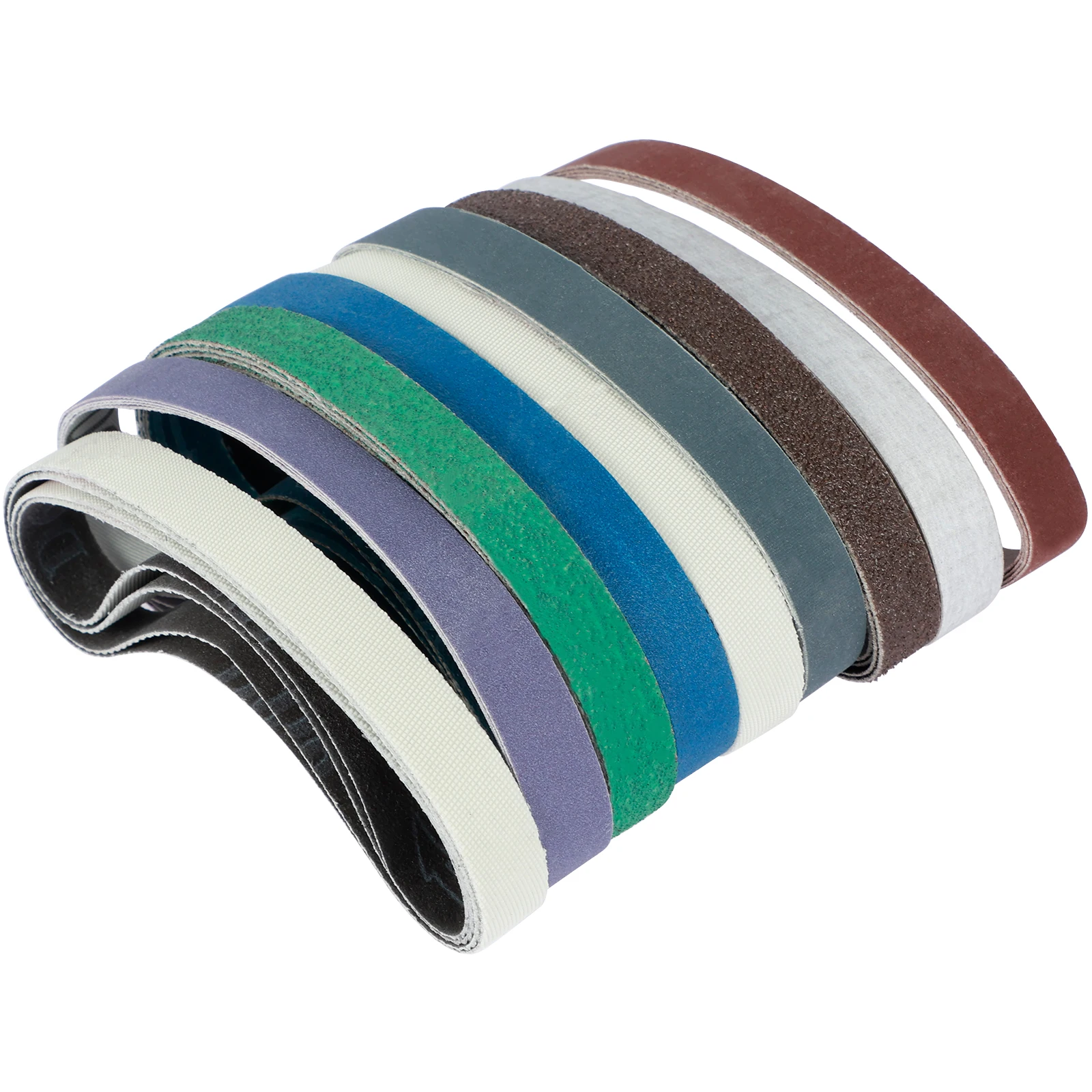 

36Pcs Sanding Belts Set Wear-Resistant Belt Sander Paper Durable Grinding Abrasive Belt Assorted Kit Sanding Belts Replacement