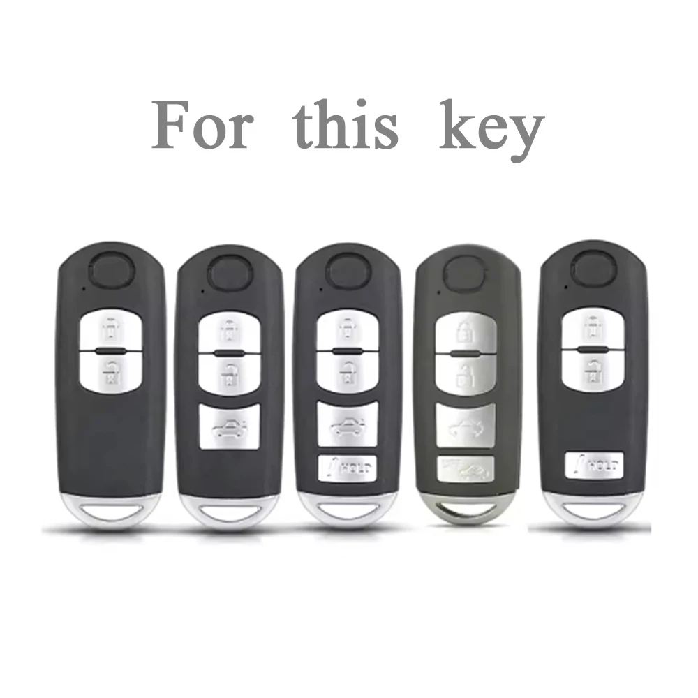 Transparent Car Key Case Cover with Keychain Clip