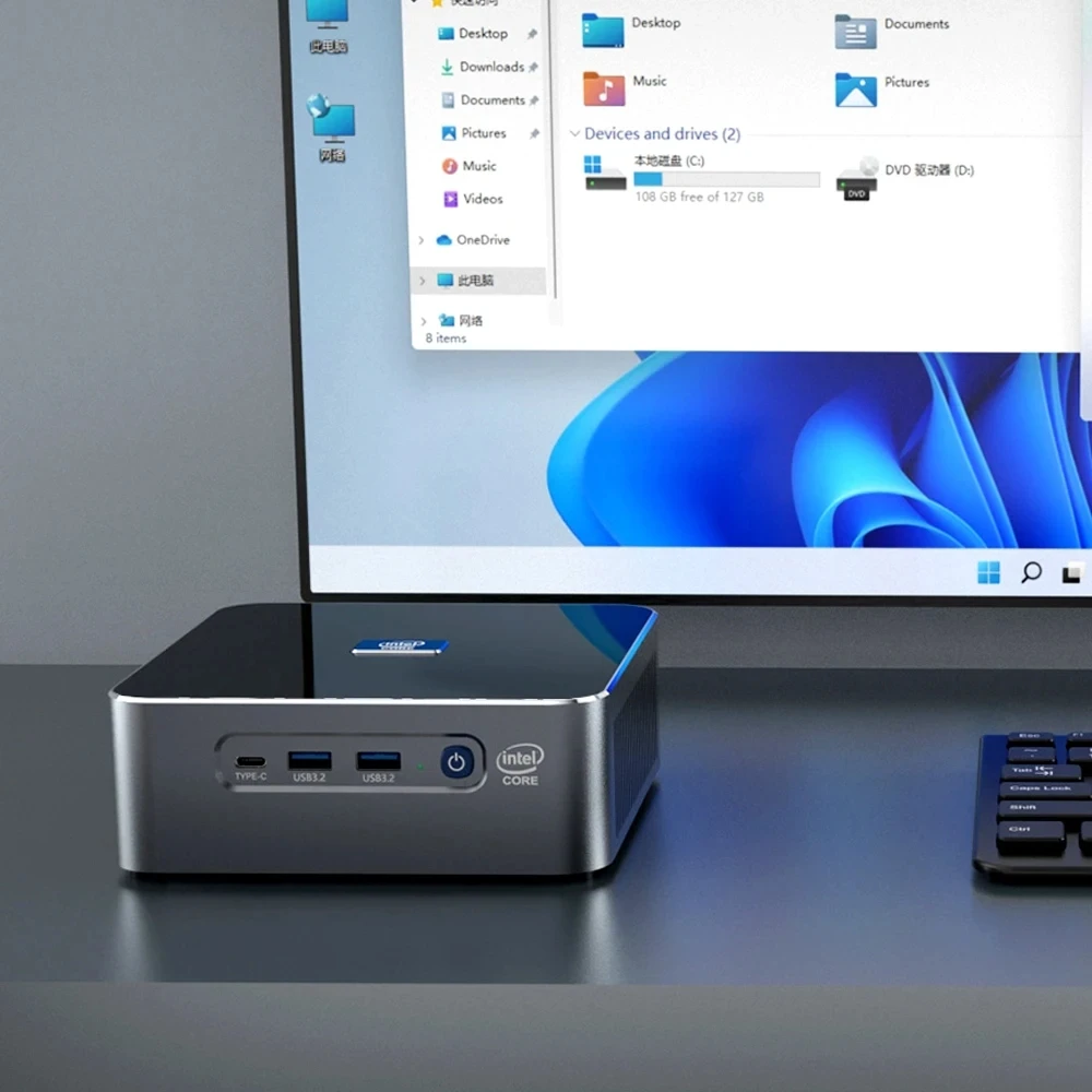 Topton S600 13th Gen Mini PC Gamer Intel i9 13900H 12900HK Windows 11 2*DDR5 2*NVMe 2*2.5G LAN 8K NUC Gaming PC Computer WiFi6 5