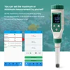 LED Smart Bluetooth PH Meter Aquarium SPA Pool PH Water Quality Monitor Tester for Soil Cosmetic Food Cheese Meat Fruit Dough 4