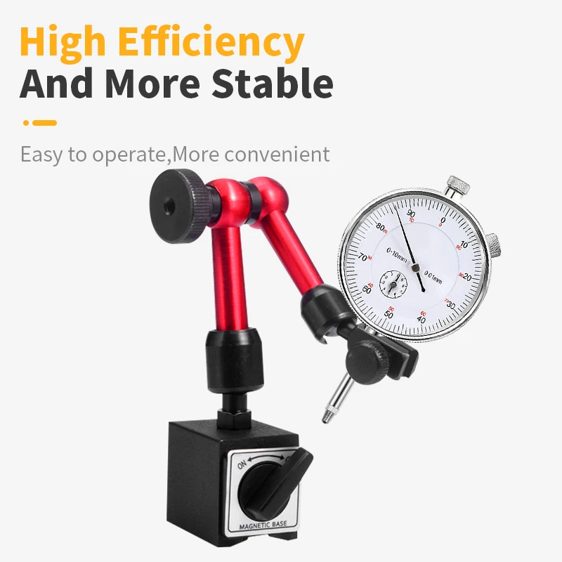 Magnetic Base Holder for Dial Indicator Measuring Tools