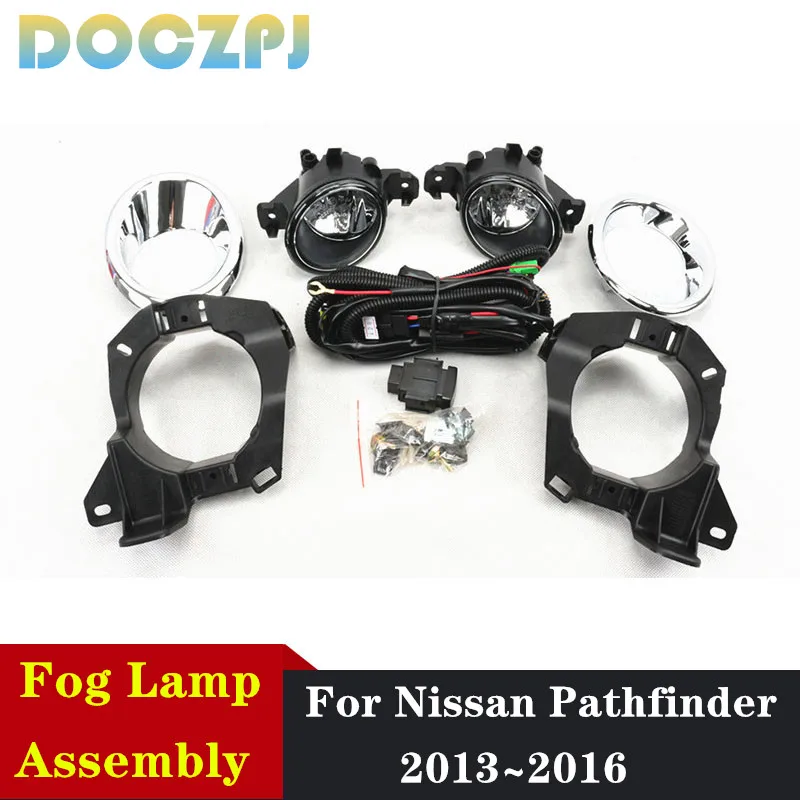 

1Set Car Front Fog Lamp Assembly For Nissan Pathfinder 2013 2014 2015 2016 Foglight With Wire Harness Upgrade Kit