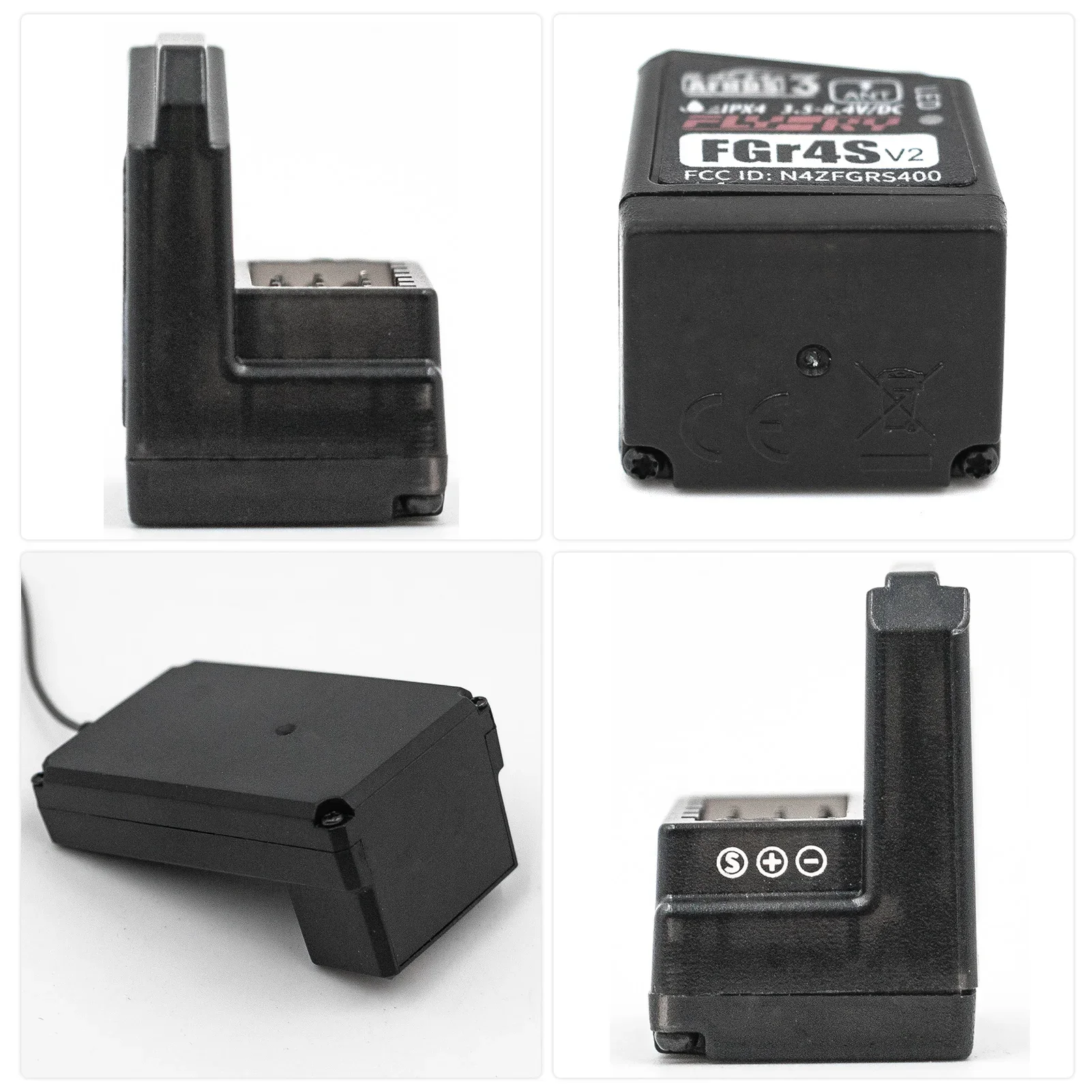 Récepteur FlySky FGr4S V2 AFHDS3 4 canaux 2.4GHz pour RC voiture bateau