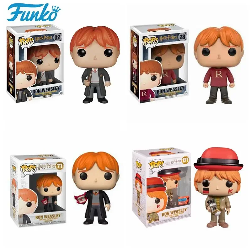 thumbnail image 2 of FUNKO POP Harry Potter Ron Weasley #121 27# 02# 71# Juguetes de vinilo modelo para niños Colección de regalo de cumpleaños de edición limitada, 2 of 5