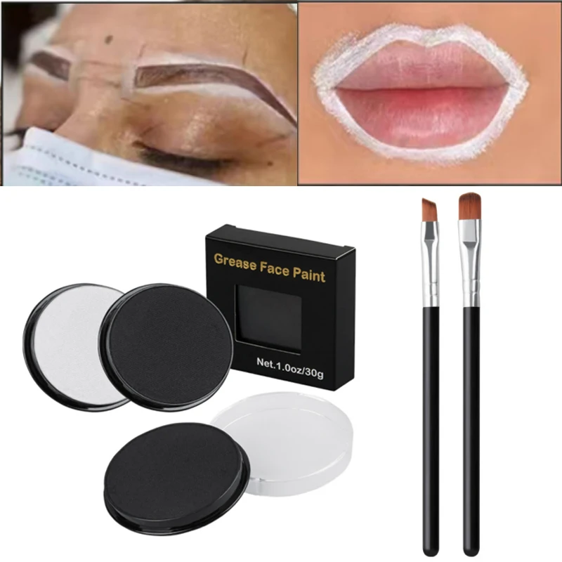 

Sdotter 1pcs Professional white eyebrow cream waterproof eyebrow powder sealing quick makeup eyebrow beauty makeup tool tattoo e