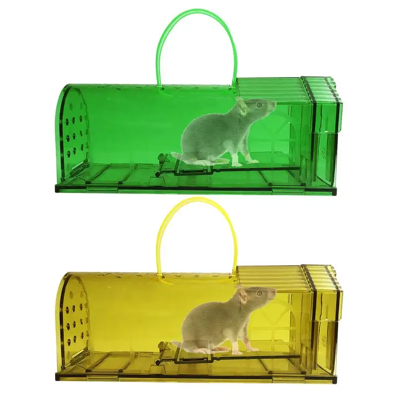 

3Pcs Transparent Mouse Trap Durable No Killing Animal Pet Control Cage Reusable Rodent Mice Live Catcher Humane Mouse Traps