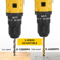 MELLWIN Perceuse à percussion électrique sans balais 480 N.m, réglage du couple 25+3, outil multi-visseuse sans fil pour batterie Makita 18V 4