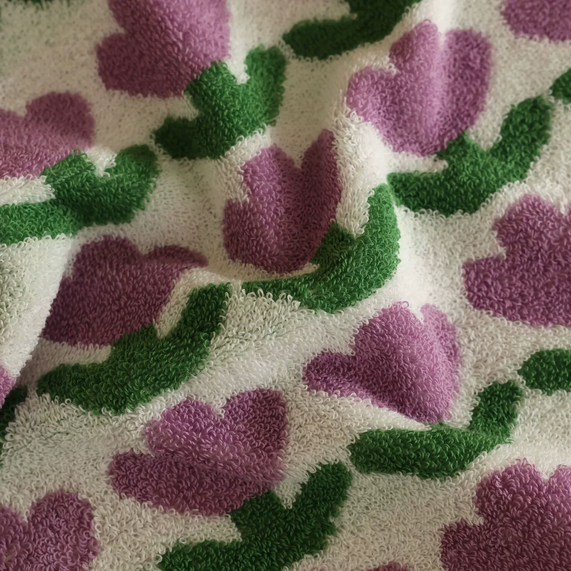 Bath Towel Tulip Cotton Soft Face Towel for Ladies Absorbent Comfortable Cotton Household Beach Towels Girl Gifts
